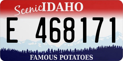 ID license plate E468171
