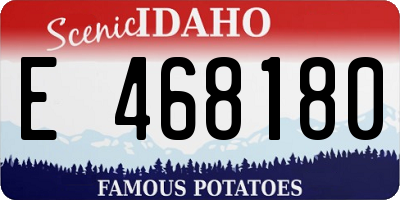 ID license plate E468180
