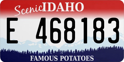 ID license plate E468183