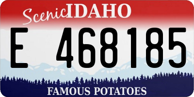 ID license plate E468185