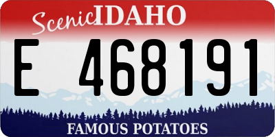 ID license plate E468191
