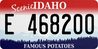 ID license plate E468200