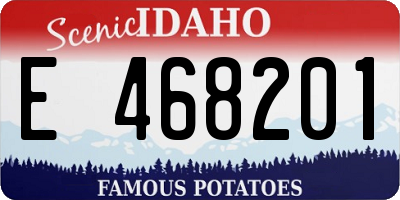 ID license plate E468201