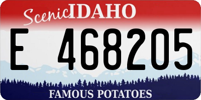 ID license plate E468205