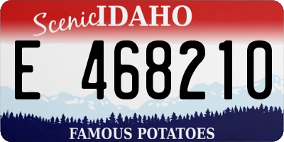 ID license plate E468210