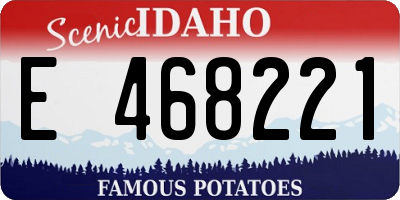 ID license plate E468221