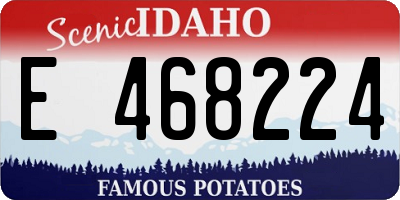 ID license plate E468224