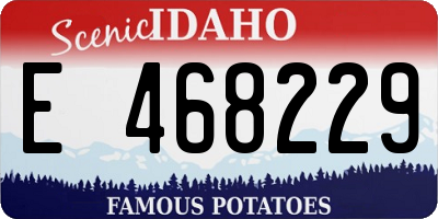 ID license plate E468229