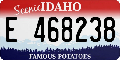 ID license plate E468238