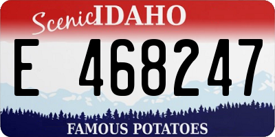 ID license plate E468247