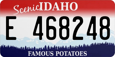 ID license plate E468248