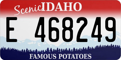 ID license plate E468249