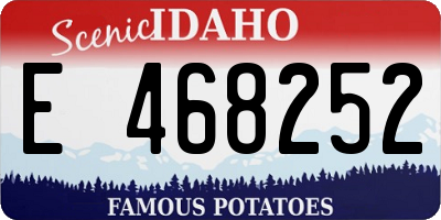 ID license plate E468252