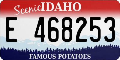 ID license plate E468253