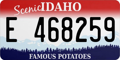 ID license plate E468259