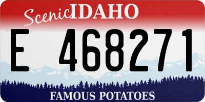 ID license plate E468271