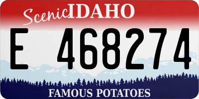 ID license plate E468274