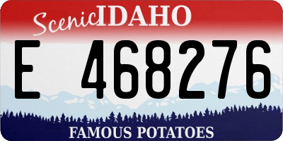 ID license plate E468276
