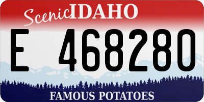 ID license plate E468280