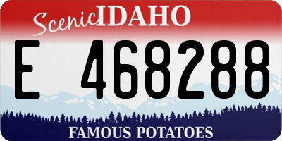 ID license plate E468288