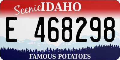 ID license plate E468298
