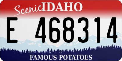 ID license plate E468314