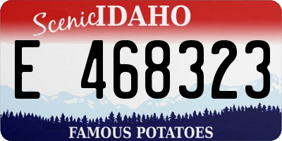 ID license plate E468323
