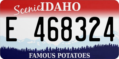 ID license plate E468324