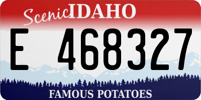 ID license plate E468327