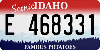 ID license plate E468331