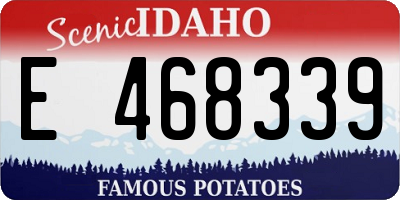 ID license plate E468339