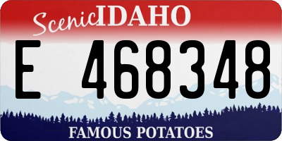 ID license plate E468348