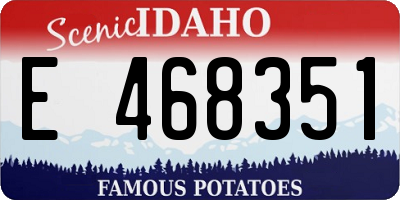ID license plate E468351