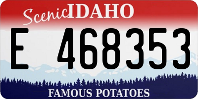 ID license plate E468353