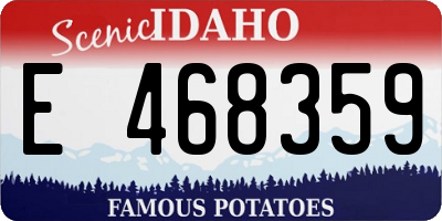 ID license plate E468359