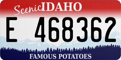 ID license plate E468362