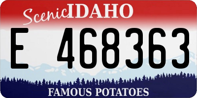 ID license plate E468363