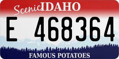 ID license plate E468364