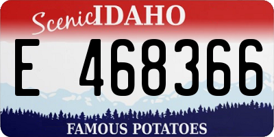 ID license plate E468366