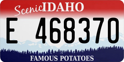 ID license plate E468370