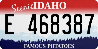 ID license plate E468387