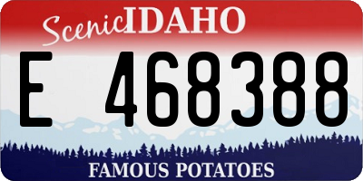 ID license plate E468388