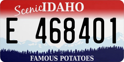 ID license plate E468401