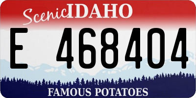 ID license plate E468404