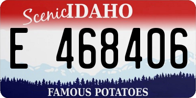 ID license plate E468406