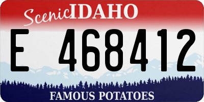 ID license plate E468412