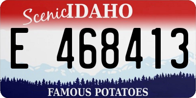 ID license plate E468413