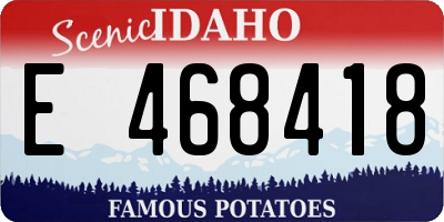 ID license plate E468418