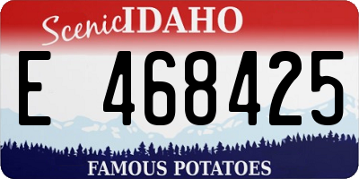 ID license plate E468425