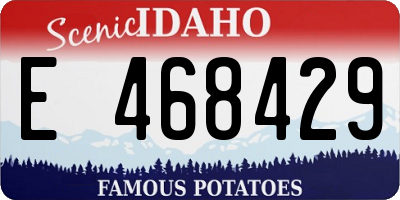ID license plate E468429
